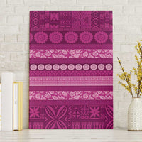 Fiji Marau na Kerisimasi Canvas Wall Art Pink Tapa Masi Inspired Christmas LT9 Without Frame Pink - Polynesian Pride