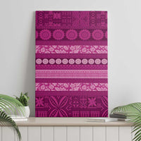 Fiji Marau na Kerisimasi Canvas Wall Art Pink Tapa Masi Inspired Christmas LT9 - Polynesian Pride