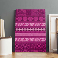 Fiji Marau na Kerisimasi Canvas Wall Art Pink Tapa Masi Inspired Christmas LT9 - Polynesian Pride