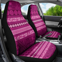 Fiji Marau na Kerisimasi Car Seat Cover Pink Tapa Masi Inspired Christmas LT9 - Polynesian Pride