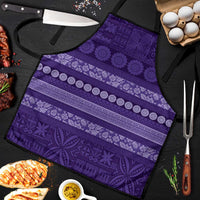 Fiji Marau na Kerisimasi Apron Purple Tapa Masi Inspired Christmas LT9 Purple - Polynesian Pride