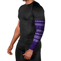 Fiji Marau na Kerisimasi Arm Sleeves Purple Tapa Masi Inspired Christmas - Polynesian Pride