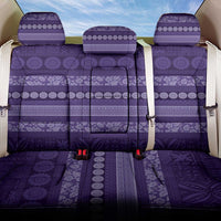 Fiji Marau na Kerisimasi Back Car Seat Cover Purple Tapa Masi Inspired Christmas LT9 One Size Purple - Polynesian Pride