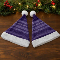 Fiji Marau na Kerisimasi Christmas Santa Hat Purple Tapa Masi Inspired Christmas LT9 - Polynesian Pride