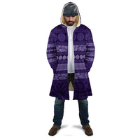 Fiji Marau na Kerisimasi Cloak Purple Tapa Masi Inspired Christmas - Polynesian Pride