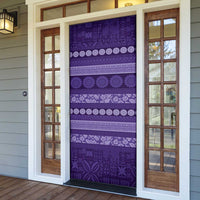 Fiji Marau na Kerisimasi Door Cover Purple Tapa Masi Inspired Christmas LT9 - Polynesian Pride