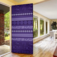 Fiji Marau na Kerisimasi Door Cover Purple Tapa Masi Inspired Christmas LT9 - Polynesian Pride