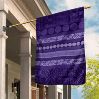 Fiji Marau na Kerisimasi Garden Flag Purple Tapa Masi Inspired Christmas LT9 House Flag Purple - Polynesian Pride
