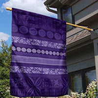 Fiji Marau na Kerisimasi Garden Flag Purple Tapa Masi Inspired Christmas LT9 - Polynesian Pride