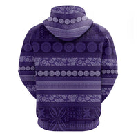 Fiji Marau na Kerisimasi Hoodie Purple Tapa Masi Inspired Christmas LT9 - Polynesian Pride