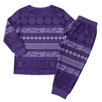 Fiji Marau na Kerisimasi Christmas Pajama Set Purple Tapa Masi Inspired Christmas LT9 - Polynesian Pride