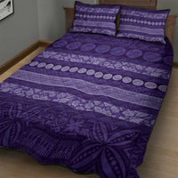 Fiji Marau na Kerisimasi Quilt Bed Set Purple Tapa Masi Inspired Christmas LT9 - Polynesian Pride