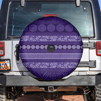 Fiji Marau na Kerisimasi Spare Tire Cover Purple Tapa Masi Inspired Christmas LT9 Purple - Polynesian Pride