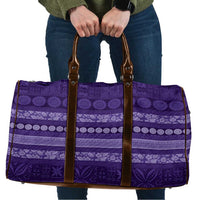 Fiji Marau na Kerisimasi Travel Bag Purple Tapa Masi Inspired Christmas LT9 Purple - Polynesian Pride
