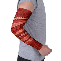 Fiji Marau na Kerisimasi Arm Sleeves Red Tapa Masi Inspired Christmas - Polynesian Pride
