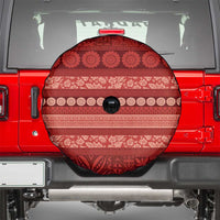 Fiji Marau na Kerisimasi Spare Tire Cover Red Tapa Masi Inspired Christmas LT9 - Polynesian Pride