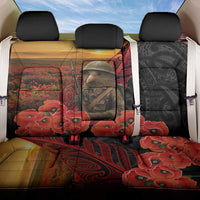 Maori Kiwi Soldier Fern Tattoo ANZAC Day Back Car Seat Cover Lest We Forget LT9 One Size Black - Polynesian Pride