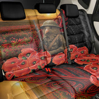 Maori Kiwi Soldier Fern Tattoo ANZAC Day Back Car Seat Cover Lest We Forget LT9 - Polynesian Pride