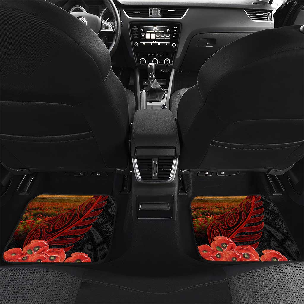 Maori Kiwi Soldier Fern Tattoo ANZAC Day Car Mats Lest We Forget