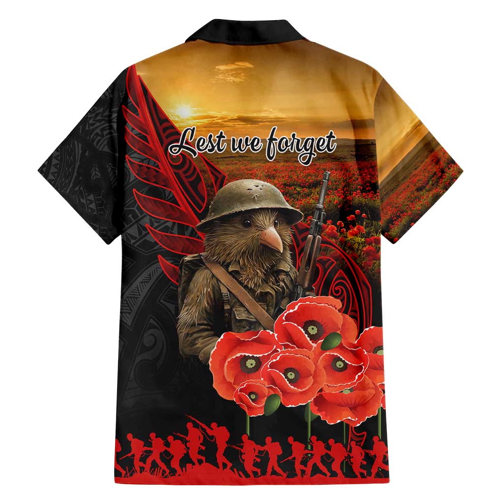 Maori Kiwi Soldier Fern Tattoo ANZAC Day Family Matching Tank Maxi Dress and Hawaiian Shirt Lest We Forget LT9 - Polynesian Pride