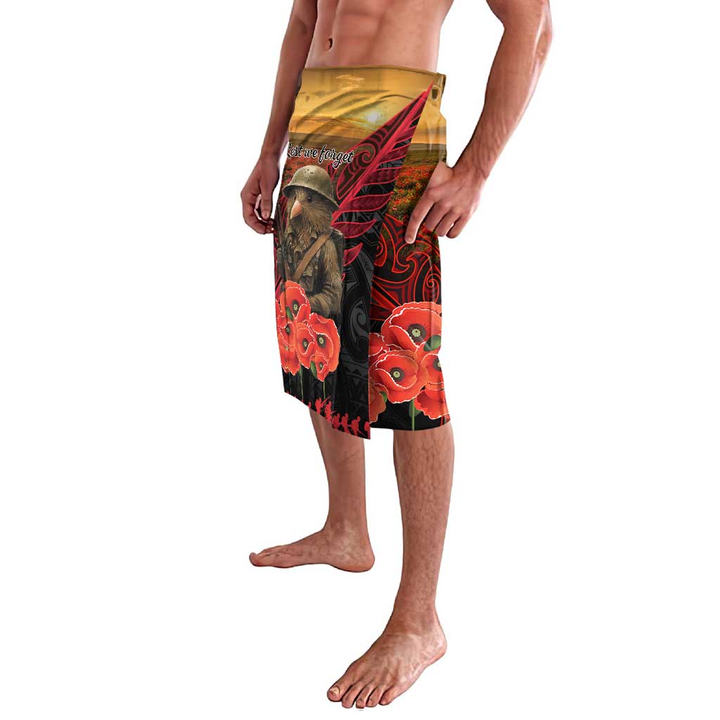 Maori Kiwi Soldier Fern Tattoo ANZAC Day Lavalava Lest We Forget LT9 - Polynesian Pride