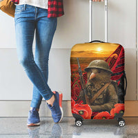 Maori Kiwi Soldier Fern Tattoo ANZAC Day Luggage Cover Lest We Forget LT9 - Polynesian Pride