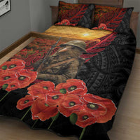 Maori Kiwi Soldier Fern Tattoo ANZAC Day Quilt Bed Set Lest We Forget LT9 - Polynesian Pride