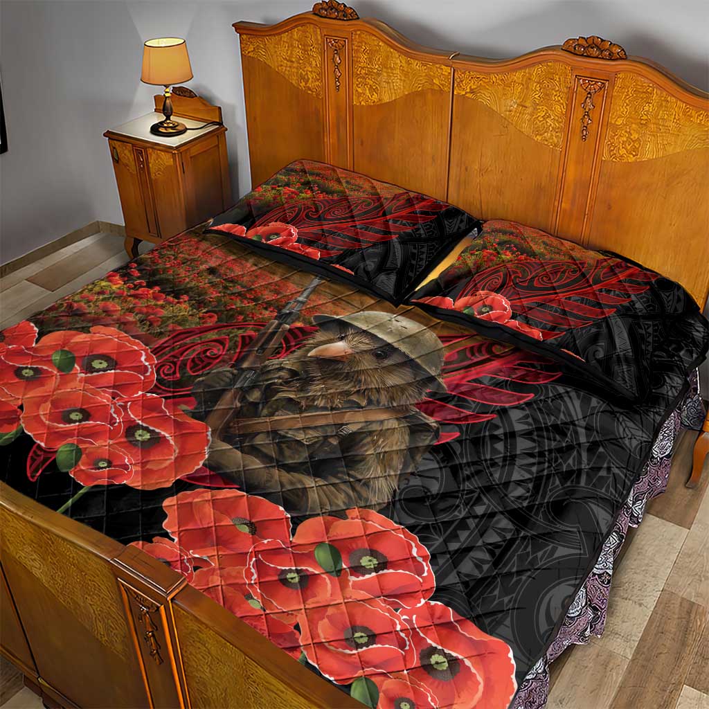 Maori Kiwi Soldier Fern Tattoo ANZAC Day Quilt Bed Set Lest We Forget LT9 - Polynesian Pride