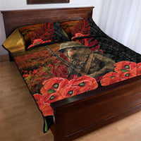 Maori Kiwi Soldier Fern Tattoo ANZAC Day Quilt Bed Set Lest We Forget LT9 - Polynesian Pride