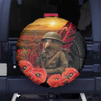 Maori Kiwi Soldier Fern Tattoo ANZAC Day Spare Tire Cover Lest We Forget LT9 No hole Black - Polynesian Pride