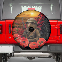 Maori Kiwi Soldier Fern Tattoo ANZAC Day Spare Tire Cover Lest We Forget LT9 - Polynesian Pride