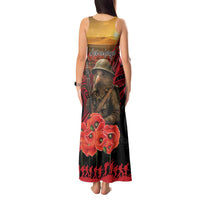 Maori Kiwi Soldier Fern Tattoo ANZAC Day Tank Maxi Dress Lest We Forget LT9 - Polynesian Pride