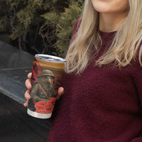 Maori Kiwi Soldier Fern Tattoo ANZAC Day Tumbler Cup Lest We Forget LT9 - Polynesian Pride
