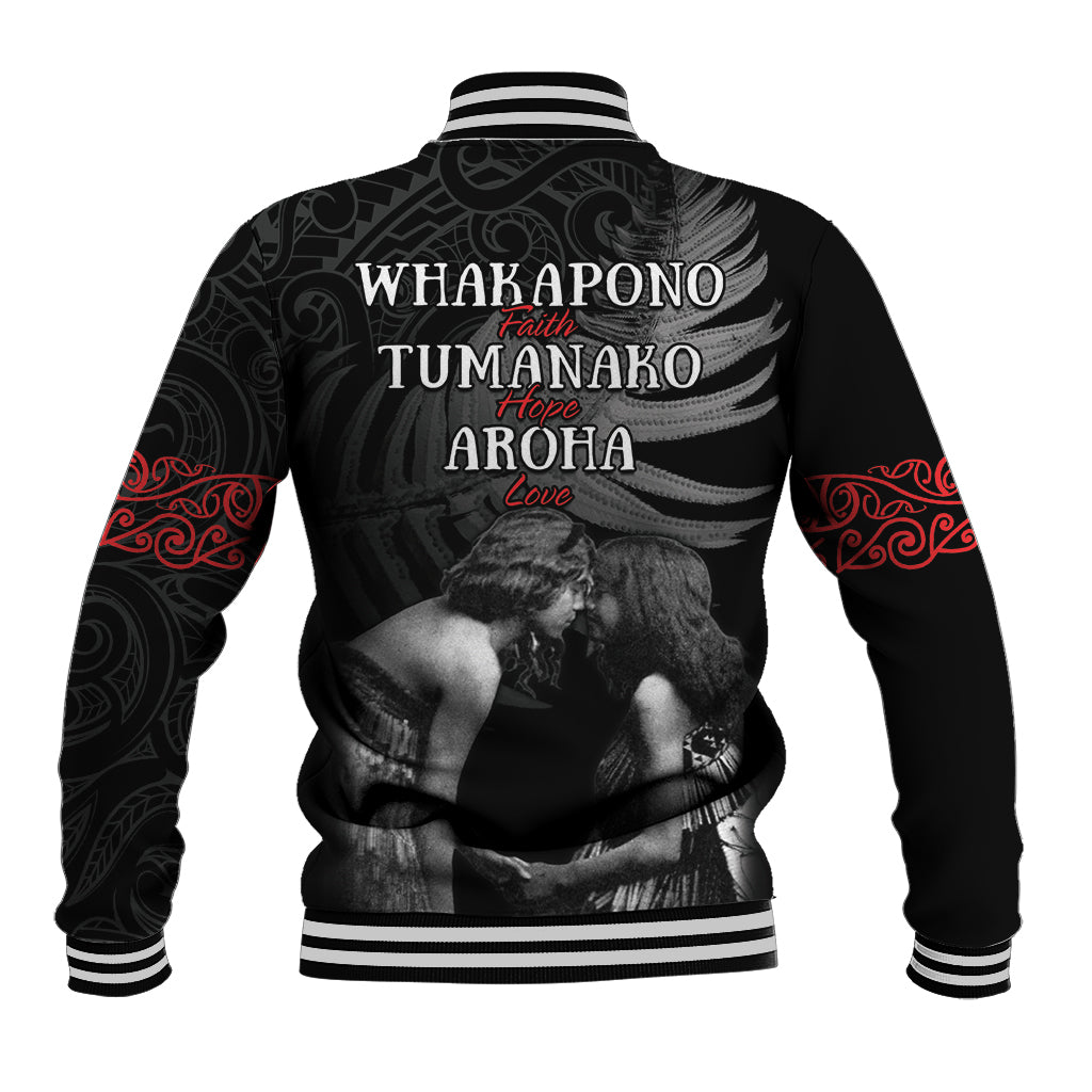 New Zealand Mother's Day Baseball Jacket Maori Hongi Aroha Ahau Ki A Koe Mama LT9 - Polynesian Pride