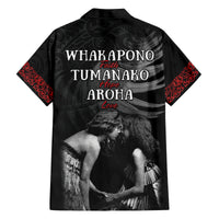 New Zealand Mother's Day Family Matching Off The Shoulder Long Sleeve Dress and Hawaiian Shirt Maori Hongi Aroha Ahau Ki A Koe Mama LT9 - Polynesian Pride