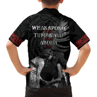 New Zealand Mother's Day Family Matching Puletasi and Hawaiian Shirt Maori Hongi Aroha Ahau Ki A Koe Mama LT9 - Polynesian Pride