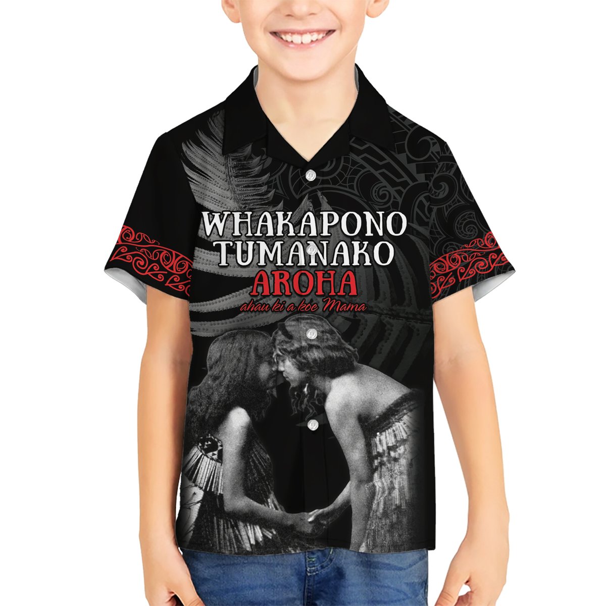 New Zealand Mother's Day Hawaiian Shirt Maori Hongi Aroha Ahau Ki A Koe Mama LT9 - Polynesian Pride