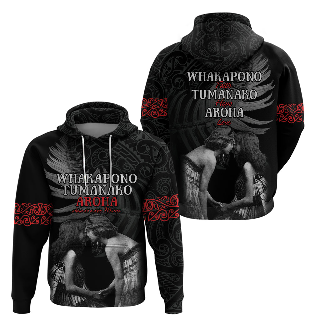 New Zealand Mother's Day Hoodie Maori Hongi Aroha Ahau Ki A Koe Mama LT9 - Polynesian Pride