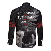 New Zealand Mother's Day Long Sleeve Button Shirt Maori Hongi Aroha Ahau Ki A Koe Mama LT9 - Polynesian Pride