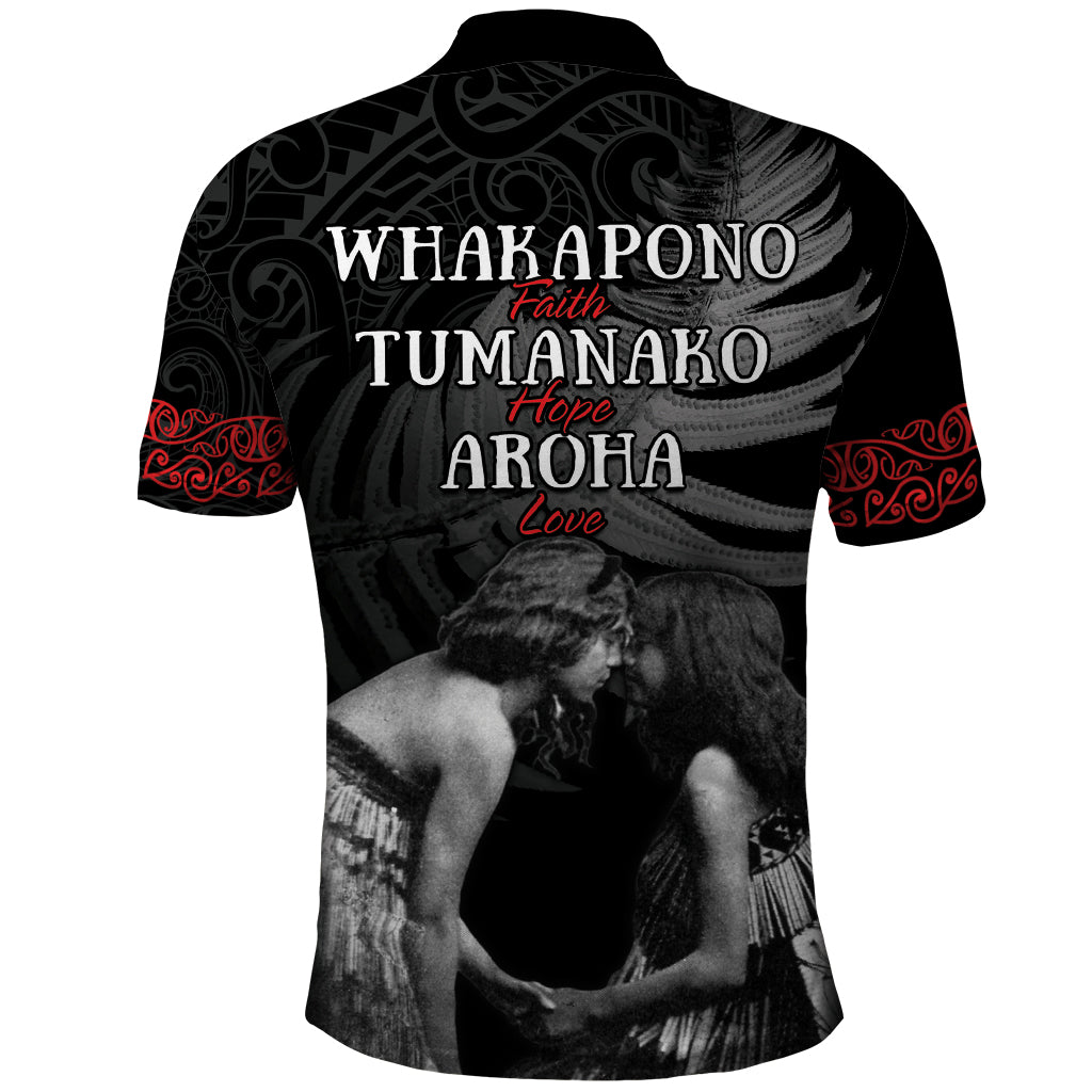 New Zealand Mother's Day Polo Shirt Maori Hongi Aroha Ahau Ki A Koe Mama LT9 - Polynesian Pride