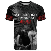 New Zealand Mother's Day T Shirt Maori Hongi Aroha Ahau Ki A Koe Mama LT9 Black - Polynesian Pride