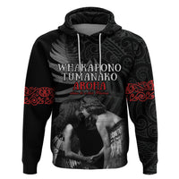 New Zealand Mother's Day Zip Hoodie Maori Hongi Aroha Ahau Ki A Koe Mama LT9 Pullover Hoodie Black - Polynesian Pride