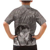 New Zealand Mother's Day Family Matching Mermaid Dress and Hawaiian Shirt Maori Mo Toku Mama Silver Fern LT9 - Polynesian Pride