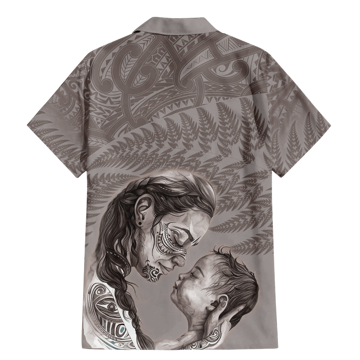 New Zealand Mother's Day Family Matching Mermaid Dress and Hawaiian Shirt Maori Mo Toku Mama Silver Fern LT9 - Polynesian Pride