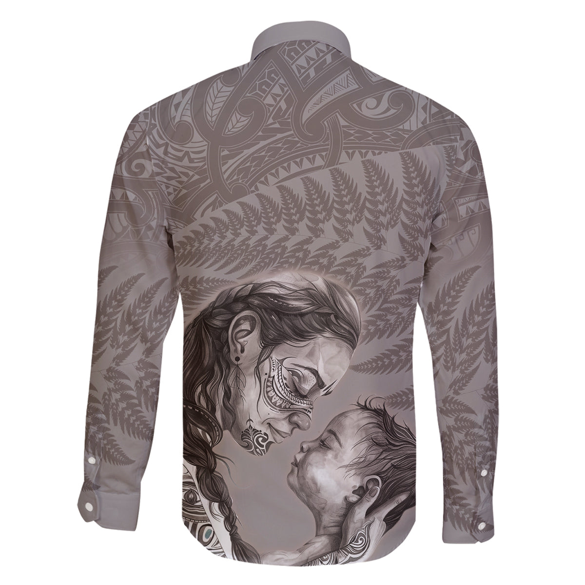 New Zealand Mother's Day Family Matching Puletasi and Hawaiian Shirt Maori Mo Toku Mama Silver Fern LT9 - Polynesian Pride