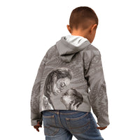 New Zealand Mother's Day Kid Hoodie Maori Mo Toku Mama Silver Fern LT9 - Polynesian Pride