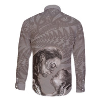New Zealand Mother's Day Long Sleeve Button Shirt Maori Mo Toku Mama Silver Fern LT9 - Polynesian Pride