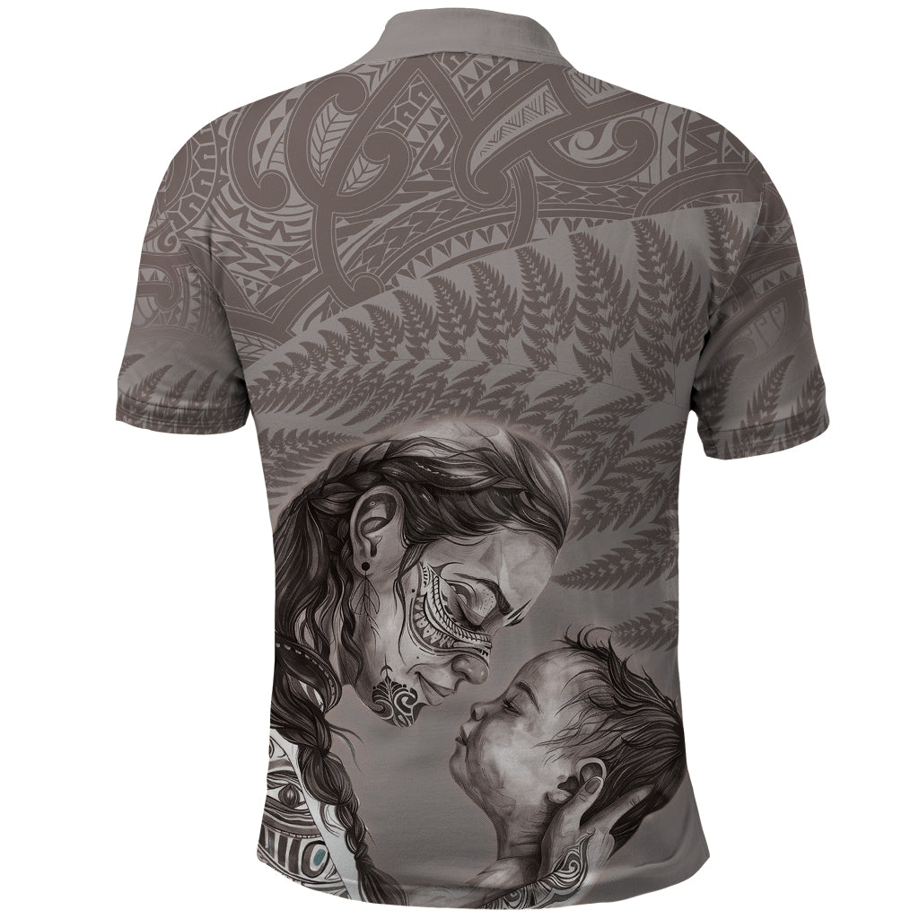 New Zealand Mother's Day Polo Shirt Maori Mo Toku Mama Silver Fern LT9 - Polynesian Pride