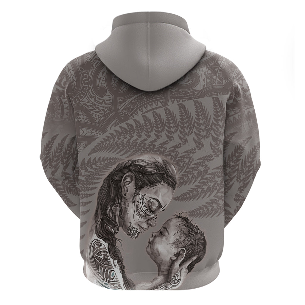 New Zealand Mother's Day Zip Hoodie Maori Mo Toku Mama Silver Fern LT9 - Polynesian Pride