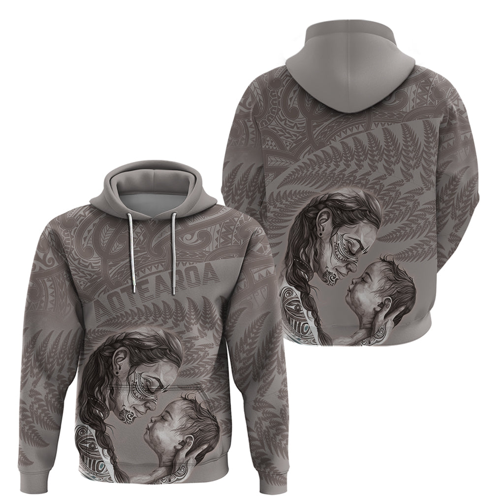 New Zealand Mother's Day Zip Hoodie Maori Mo Toku Mama Silver Fern LT9 - Polynesian Pride